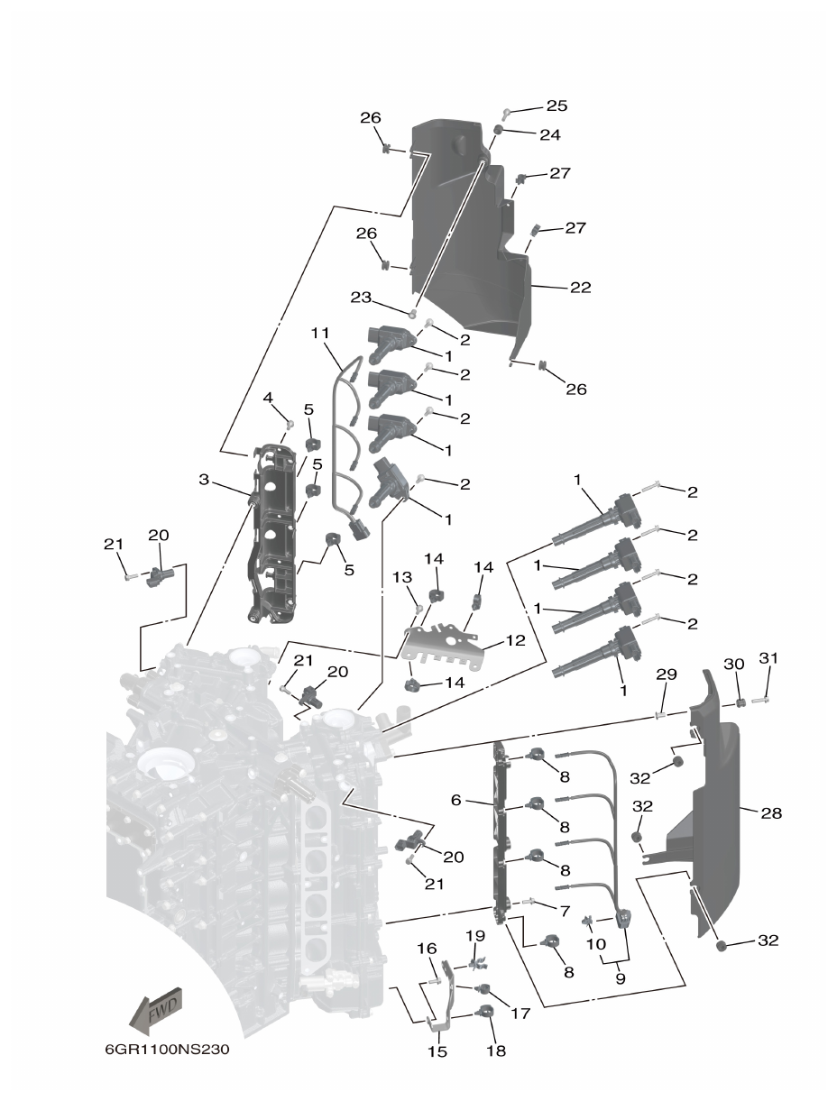 Yamaha XF425NSA2, XF425NSA7 ELECTRICAL 2 parts diagram
